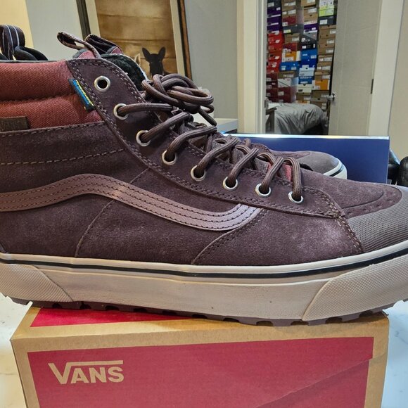 Vans Sk8-Hi MTE Primaloft All Terrain Waterproof Shoes Boots Chocolate SZ 13 NEW - Picture 5 of 16